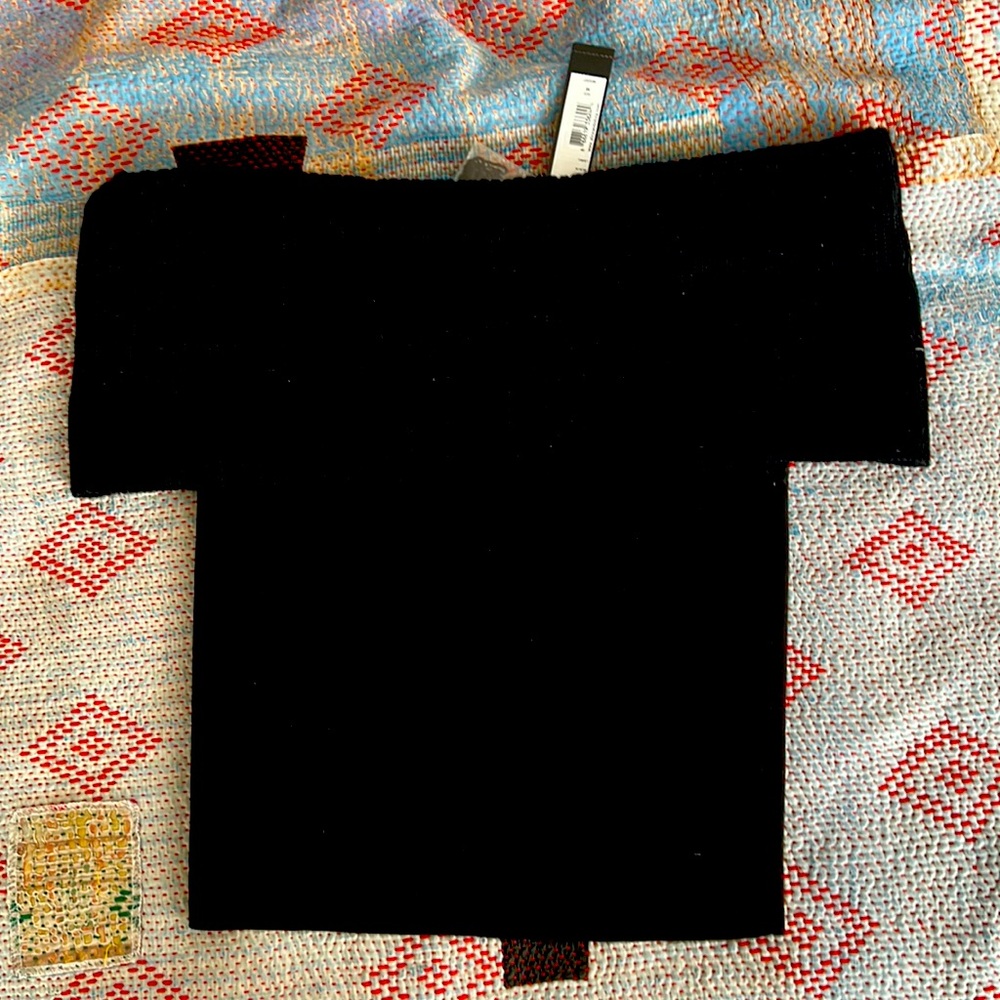 Alice and Olivia size M black tank with fold down